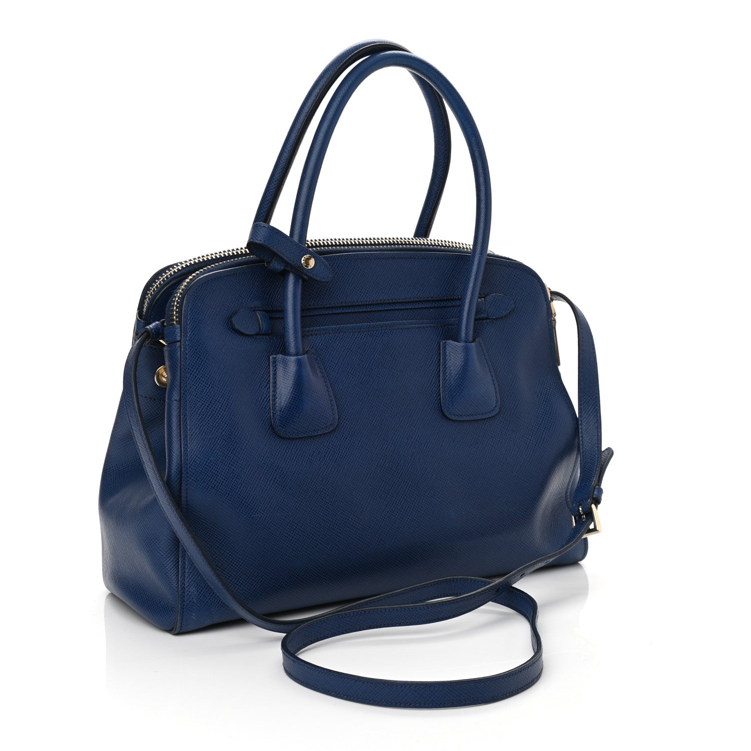 Prada Saffiano Cuir Open Promenade Tote Bluette 3 of 12
