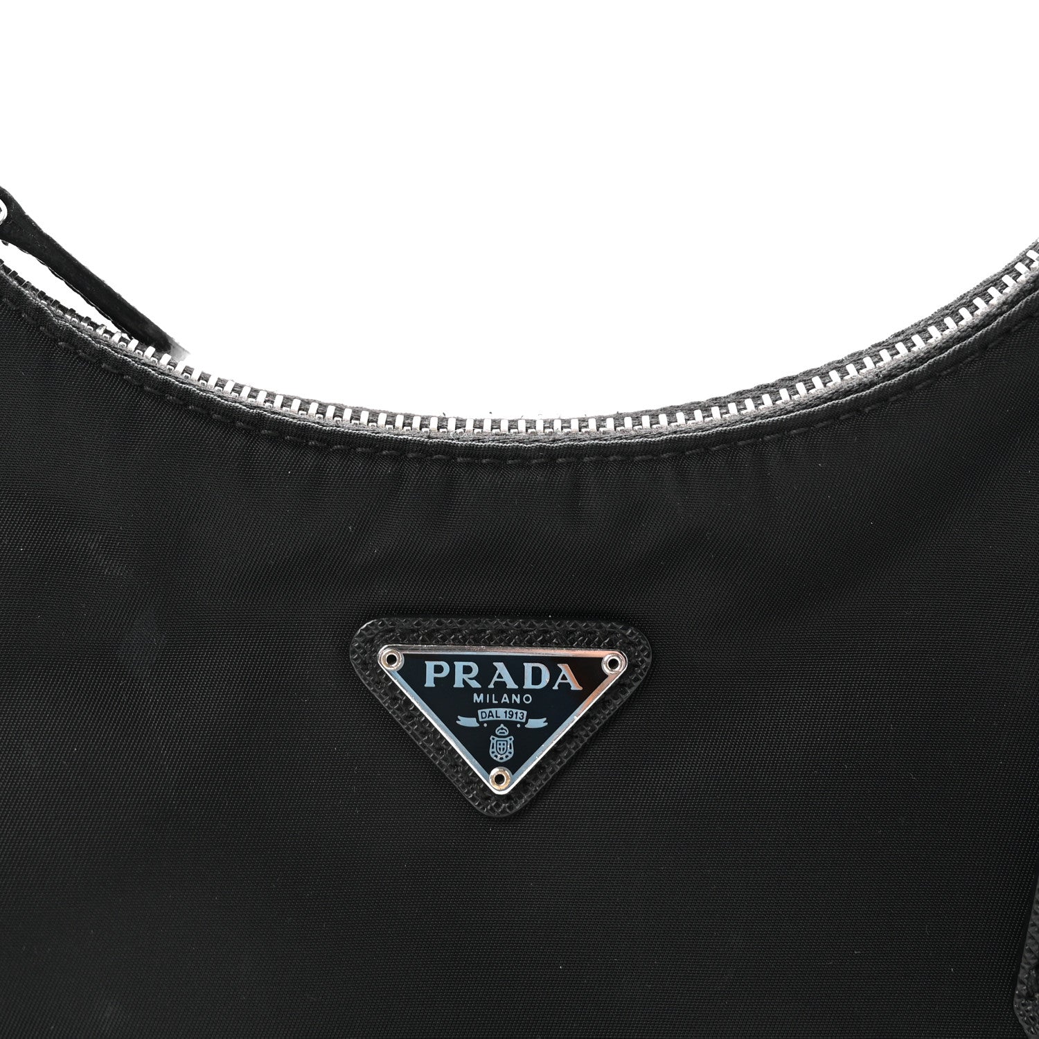 Prada Tessuto Nylon Saffiano Mini Re-Edition 2005 Bag Black 7 of 9