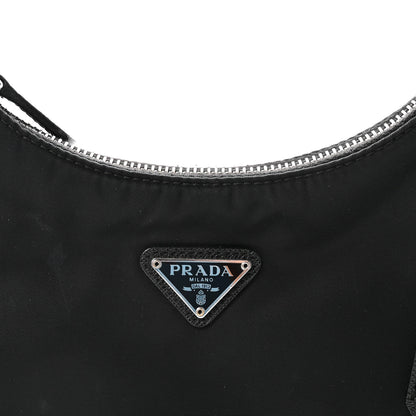 Prada Tessuto Nylon Saffiano Mini Re-Edition 2005 Bag Black 7 of 9