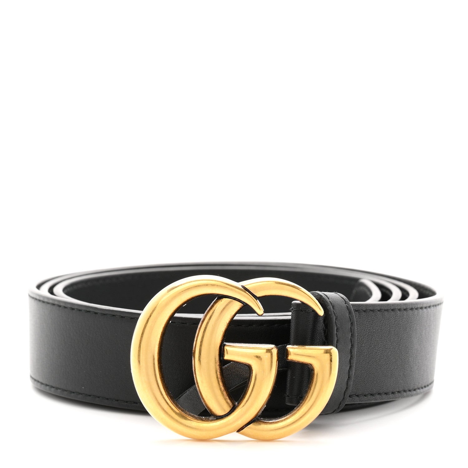 Gucci Moon Calfskin Double G 30mm Belt 110 44 Black 1 of 5