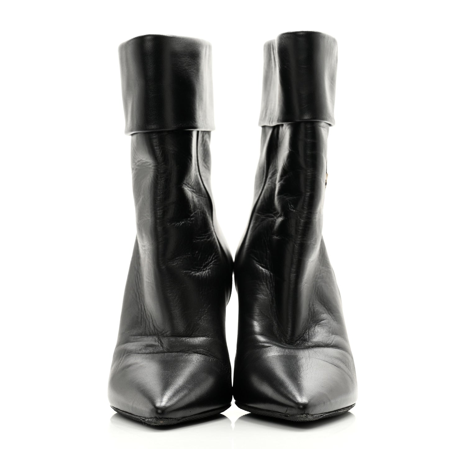 Lambskin Liz 85 Wedge Booties 39 Black