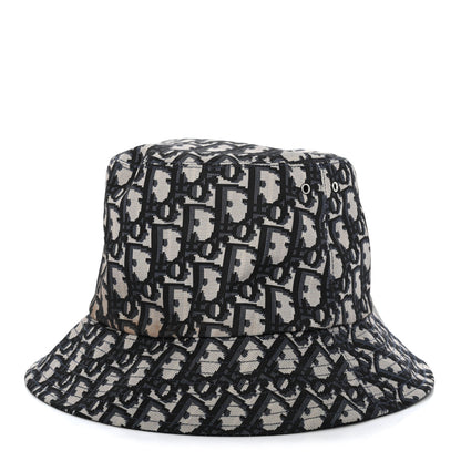 Christian Dior Oblique Reversible Teddy-D Brim Bucket Hat 57 Blue 5 of 9