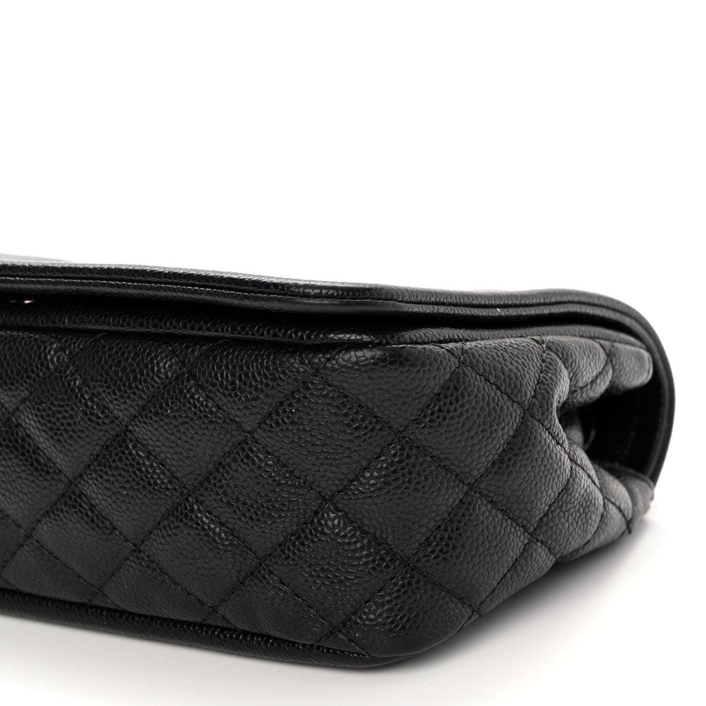 Caviar Medium Timeless CC Flap Navy Blue
