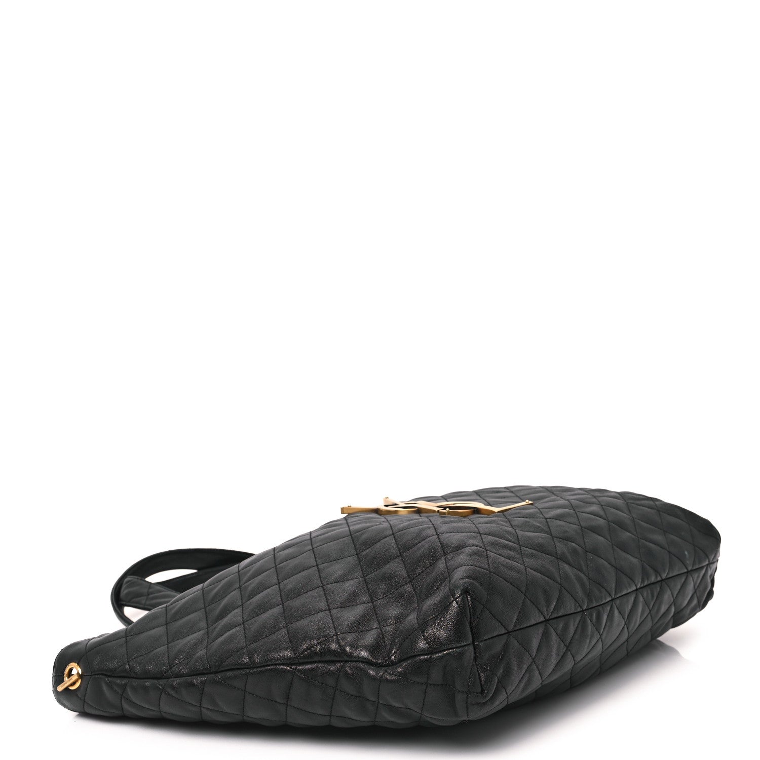 Saint Laurent Lambskin Quilted Maxi Icare Shopping Tote Black 4 of 12