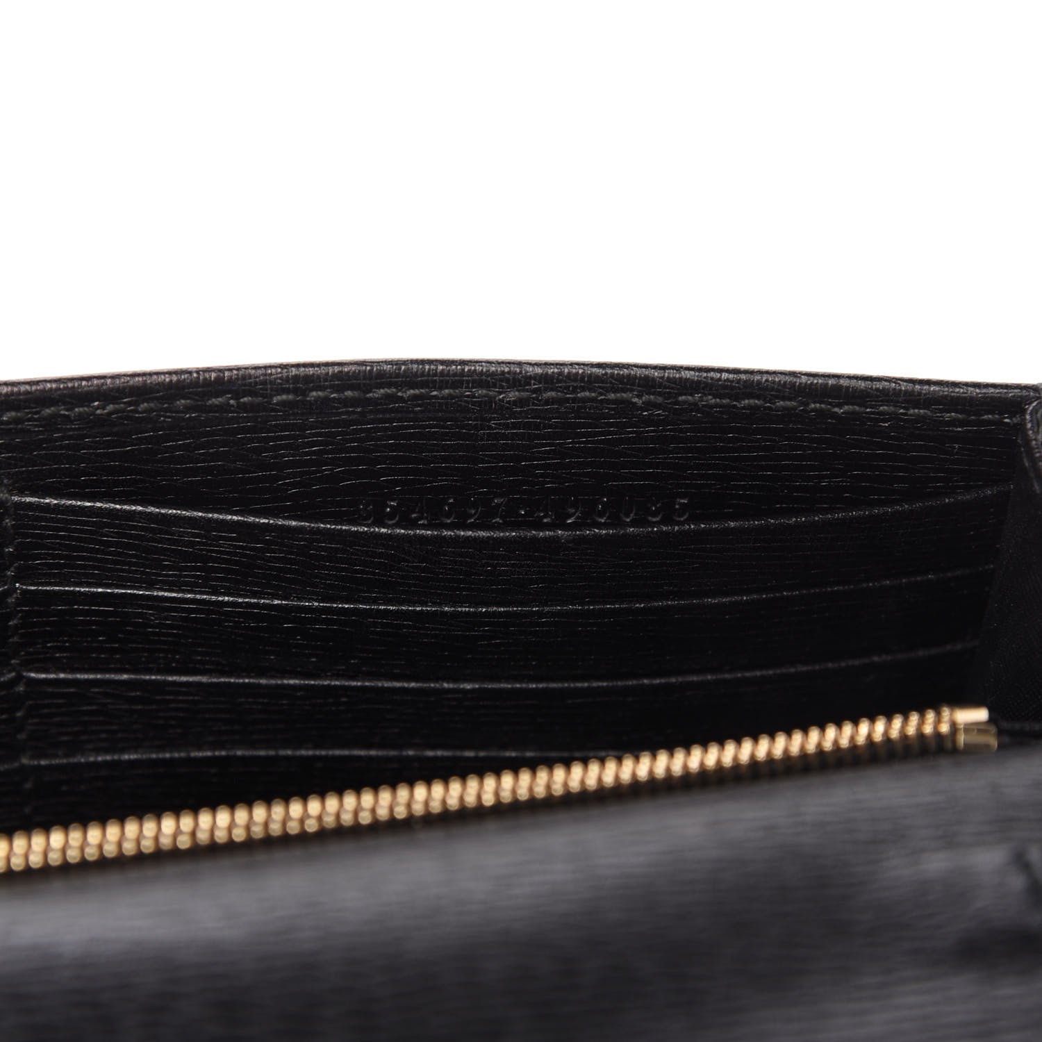 Gucci Textured Calfskin Medium Betty Chain Wallet Black 9 of 10