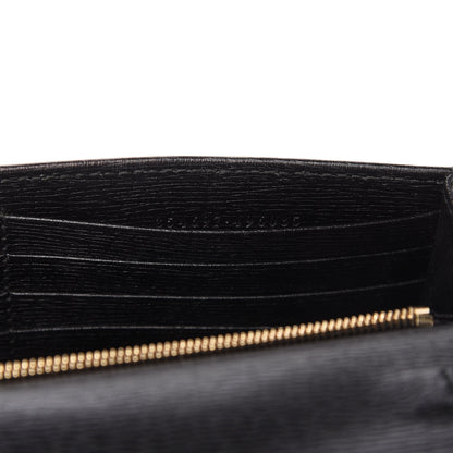 Gucci Textured Calfskin Medium Betty Chain Wallet Black 9 of 10