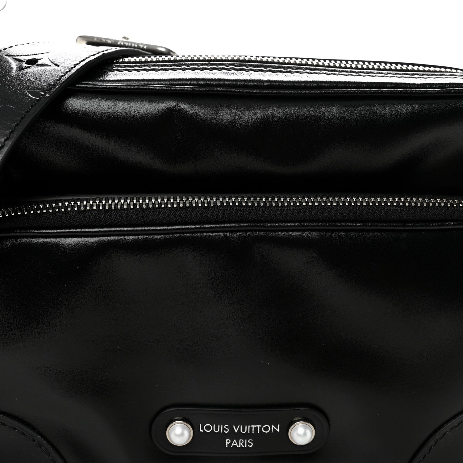 Louis Vuitton Calfskin Nil City Shoulder Bag Night Black 8 of 10