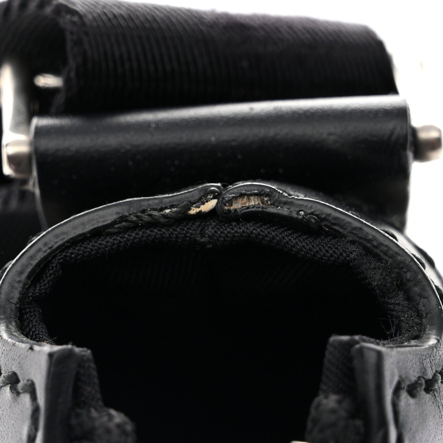 GG Supreme Monogram Web Messenger Bag Black