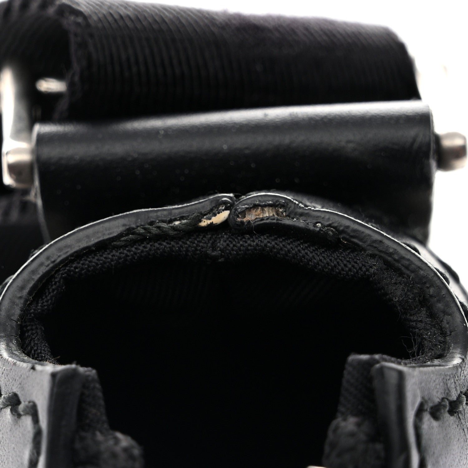 Gucci GG Supreme Monogram Web Messenger Bag Black 12 of 14