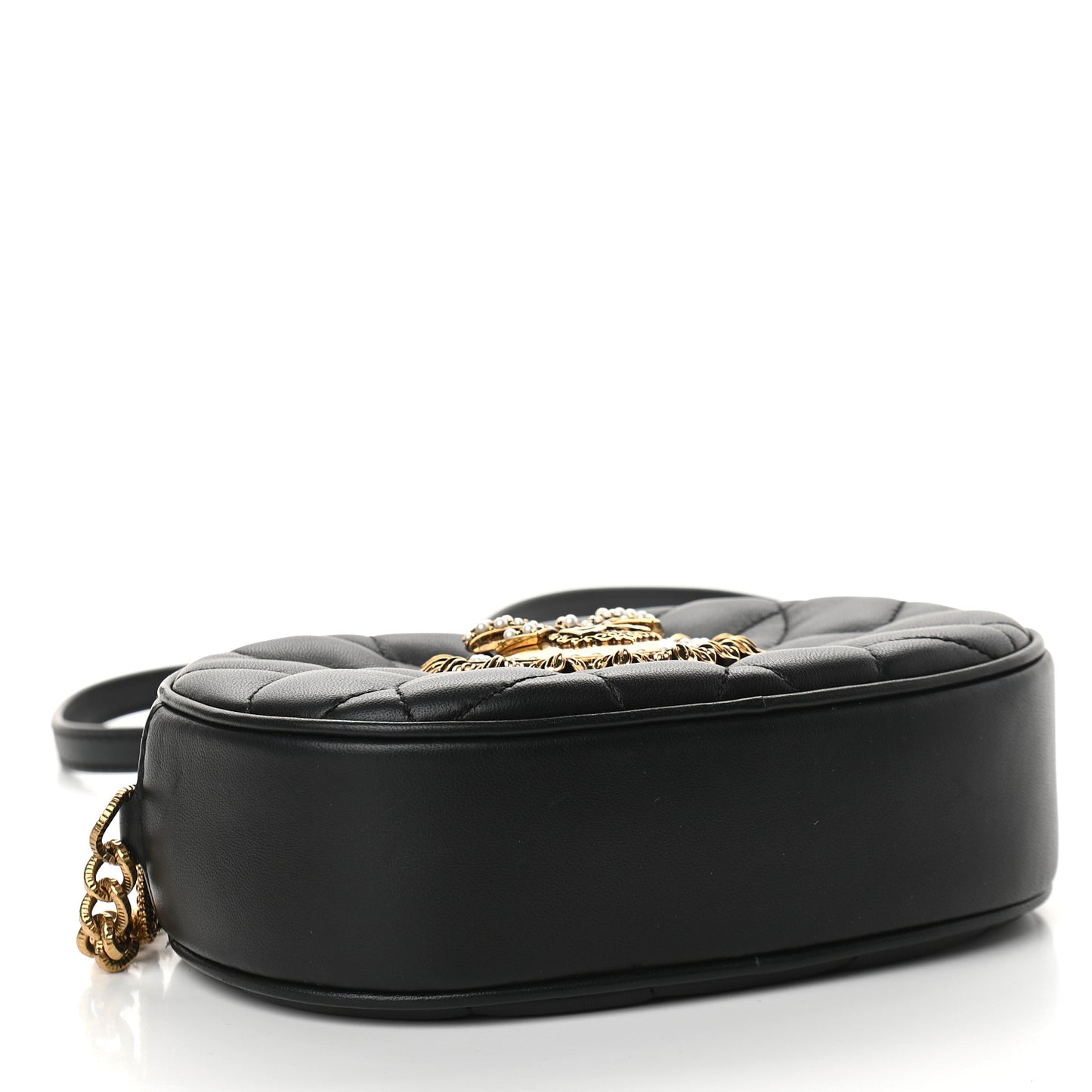 Smooth Calfskin Mini Devotion Camera Bag Black