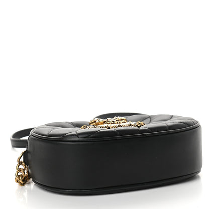 Dolce & Gabbana Smooth Calfskin Mini Devotion Camera Bag Black 4 of 9