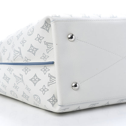 Louis Vuitton Mahina Carmel Hobo Snow 8 of 10