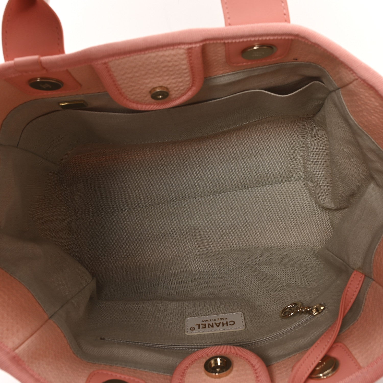Chanel Mixed Fibers Small Deauville Tote Pink 6 of 11