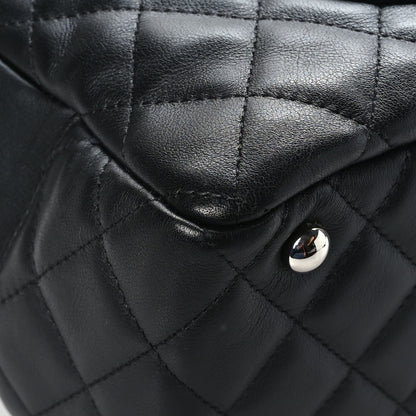 Chanel Calfskin Quilted Large Cambon Bowler Black 10 of 11