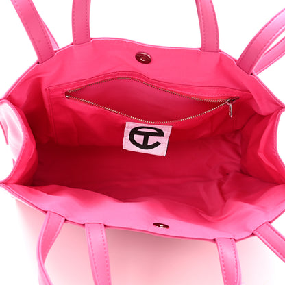 Telfar Vegan Leather Medium Shopping Bag Pink 5 of 14