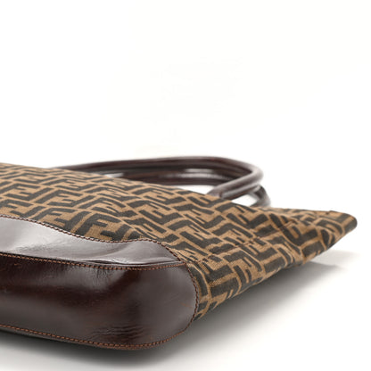 Fendi Zucca Calfskin Shopping Tote Tobacco 8 of 13