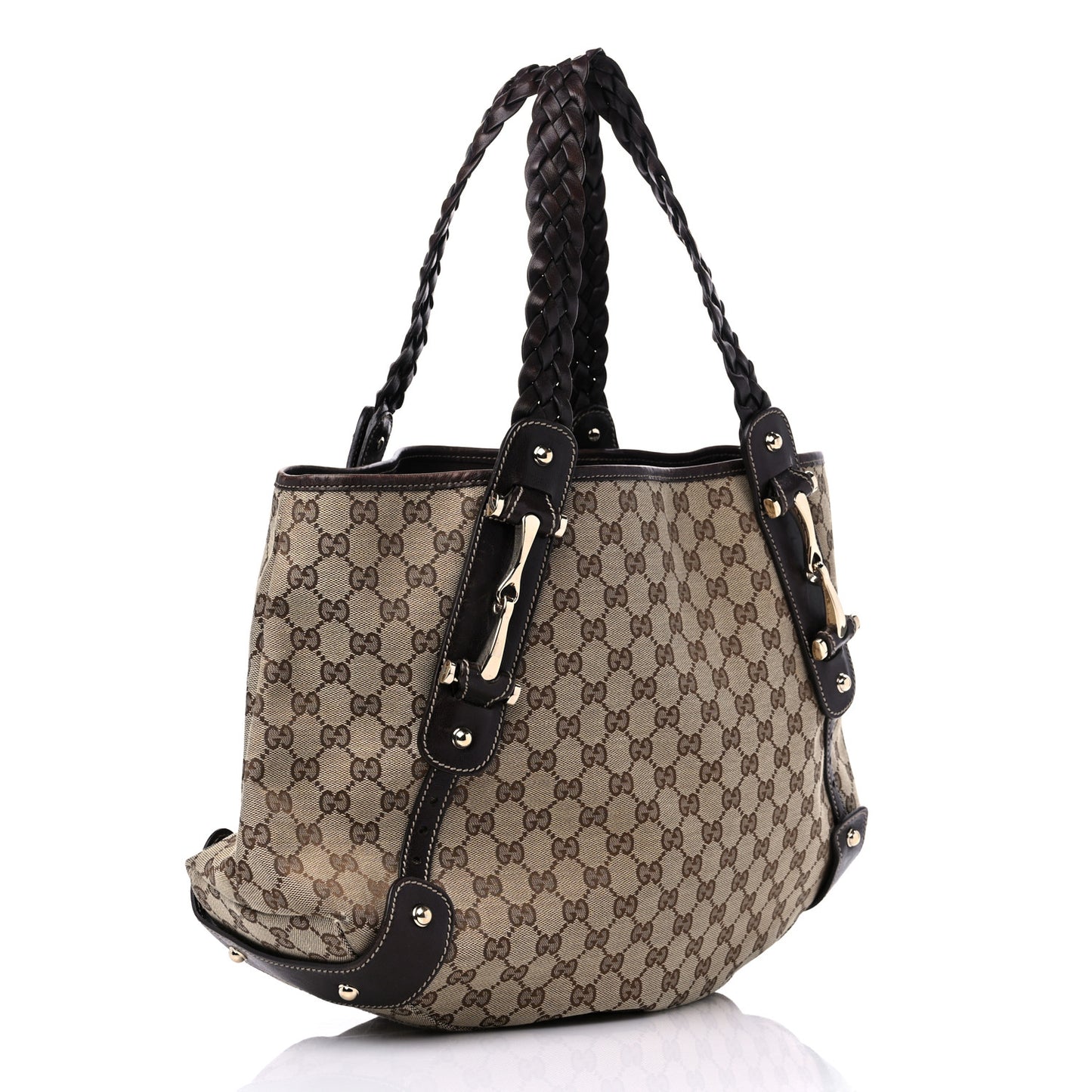 Monogram Medium Pelham Shoulder Bag Dark Brown