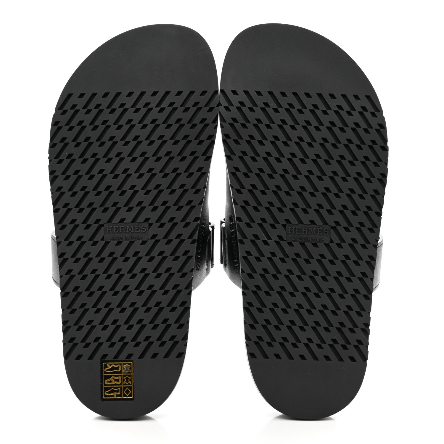 Hermes Calfskin Womens Chypre Sandals 36 Black 5 of 9