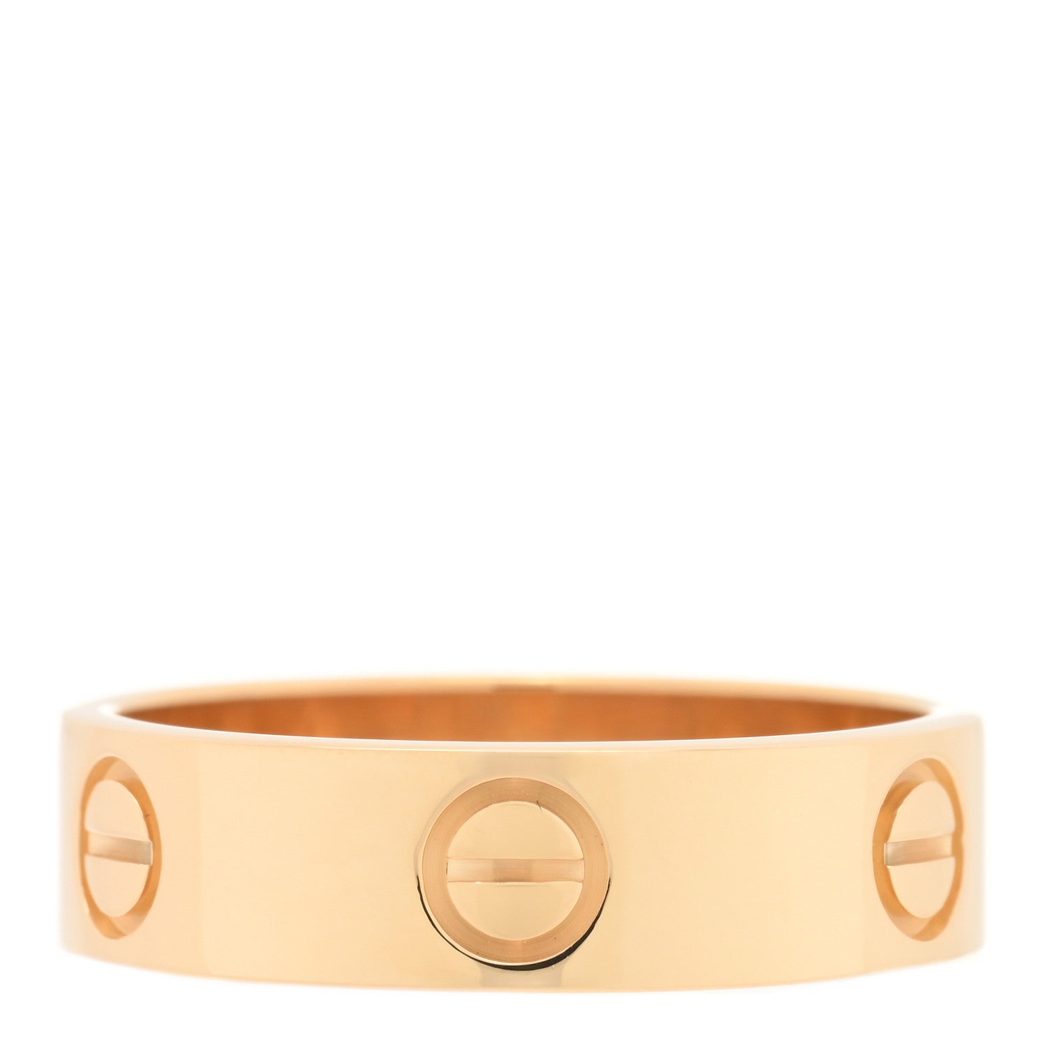 Cartier 18K Yellow Gold 5.5mm LOVE Ring 56 7.5 1 of 5