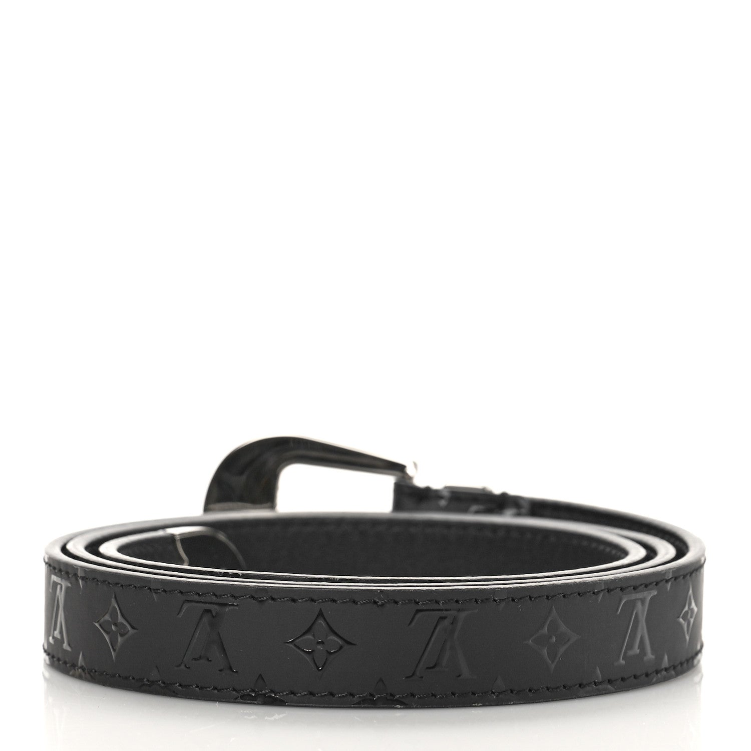 Louis Vuitton Calfskin Monogram 20mm Belt 85 34 Black 2 of 6