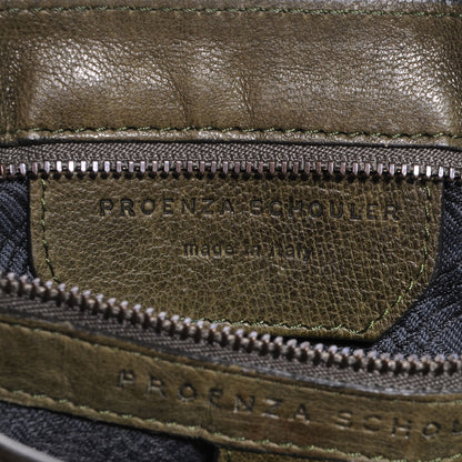 Proenza Schouler Lambskin PS1 Medium Satchel Military 8 of 12