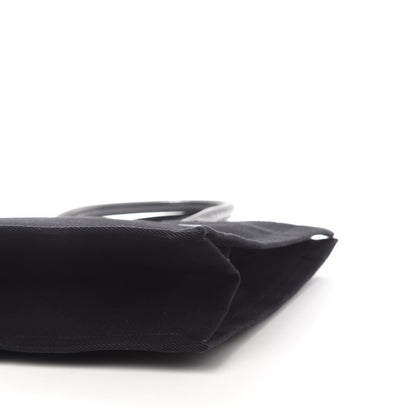 Saint Laurent Linen Calfskin Rive Gauche North South Tote Black 9 of 10