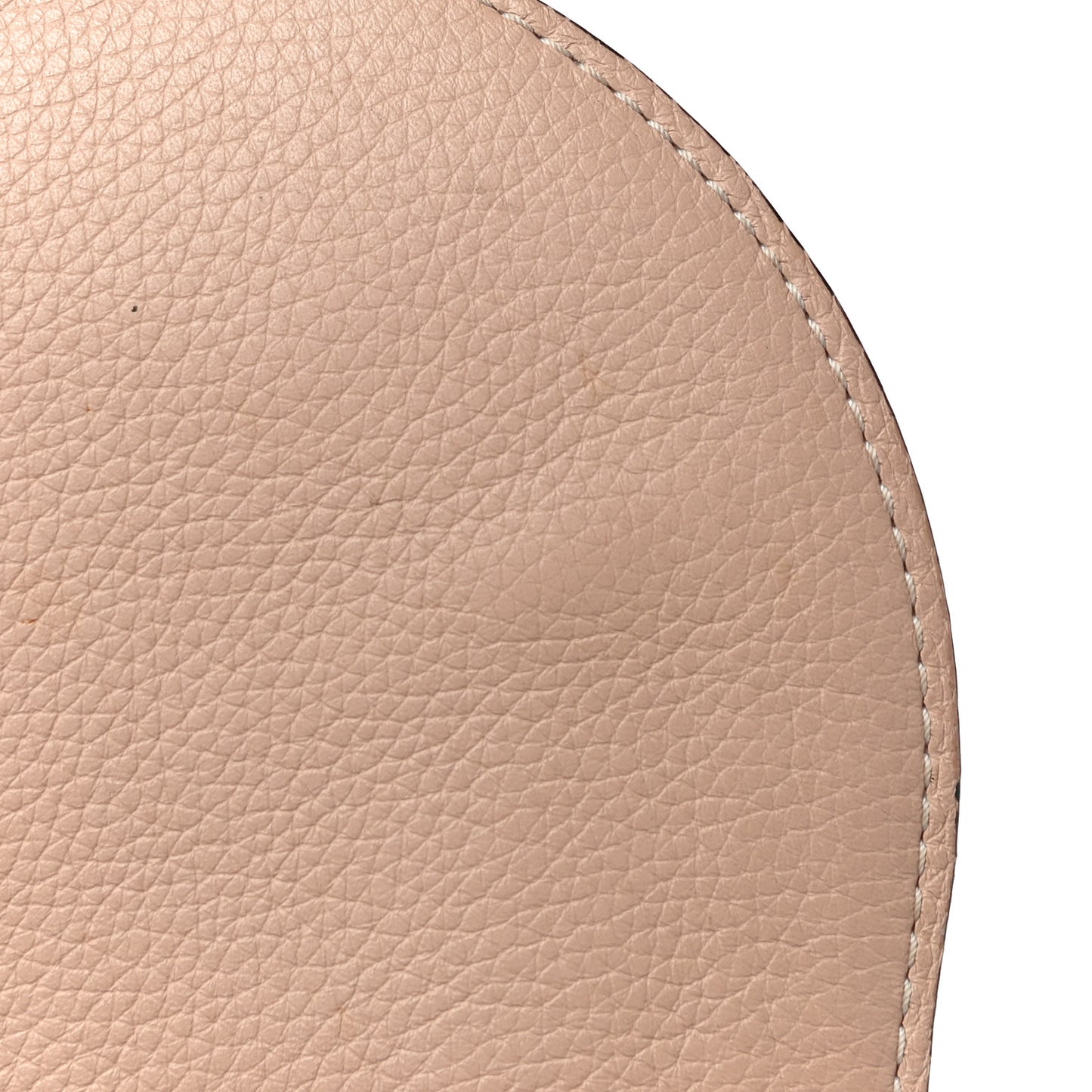 Calfskin Mini Marcie Round Crossbody Bag Blush Nude