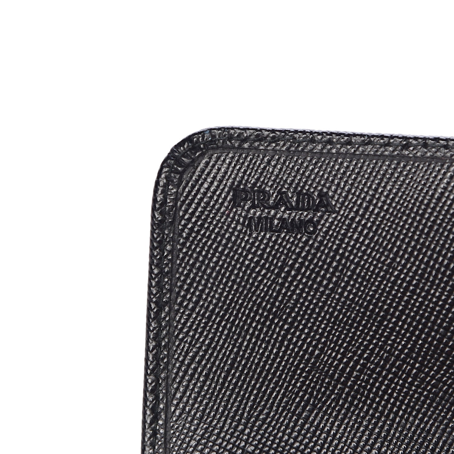 Prada Saffiano Stones Continental Wallet Black 6 of 9
