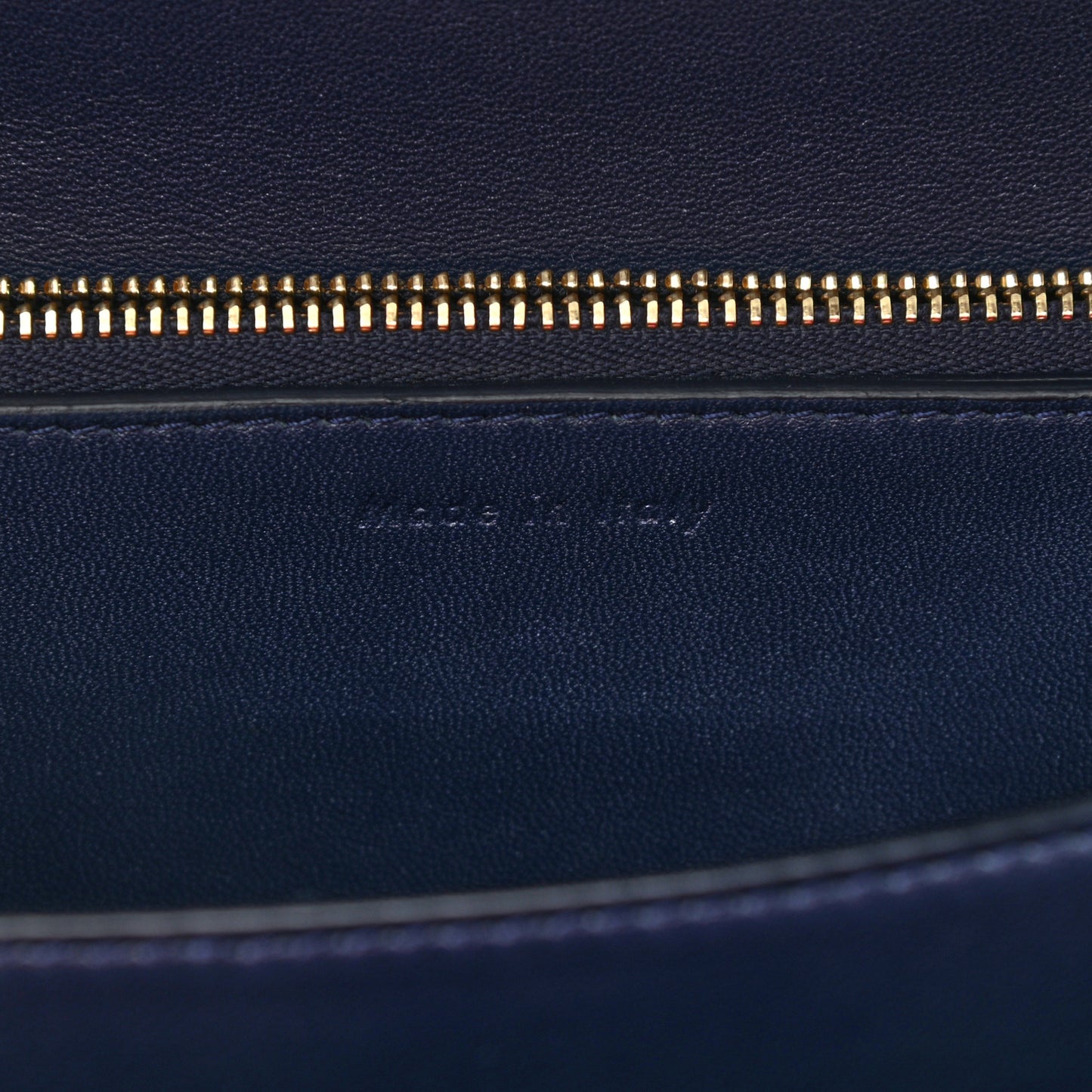 Liege Calfskin Medium Classic Box Flap Bag Dark Blue