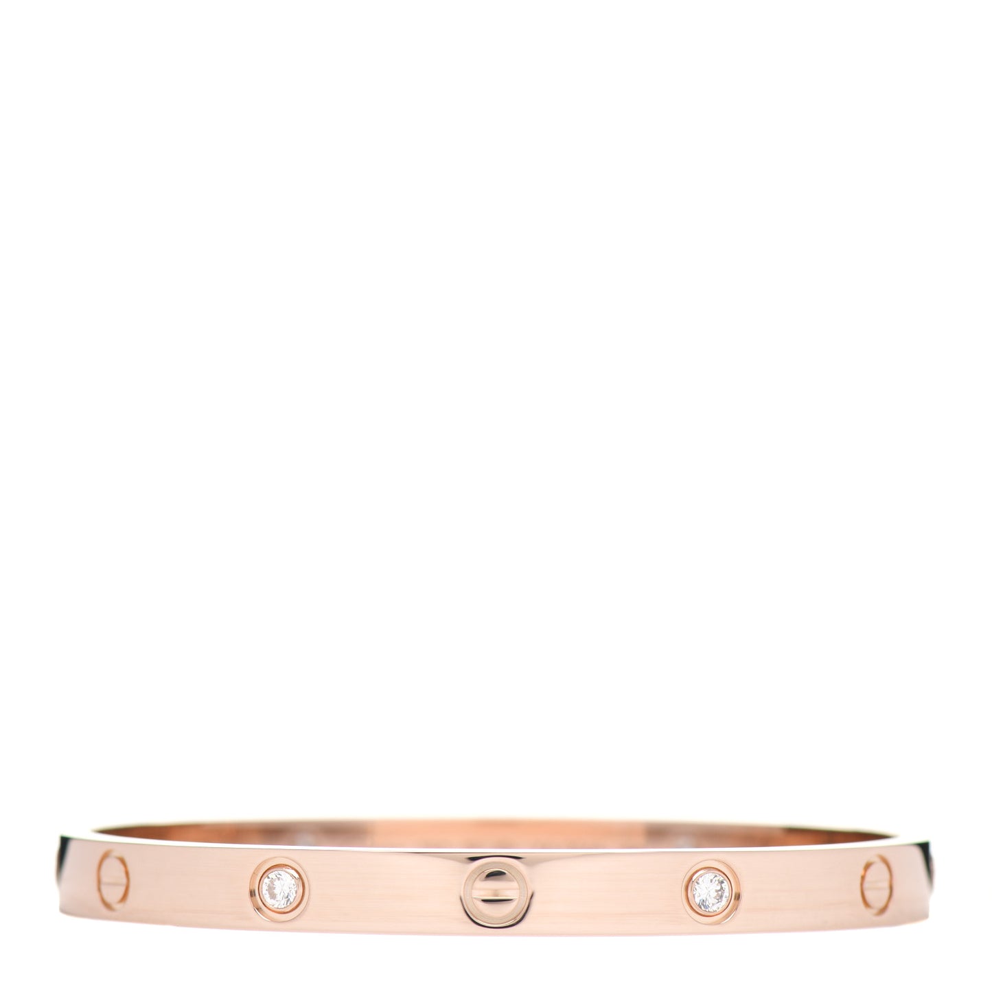 18K Pink Gold 4 Diamond LOVE Bracelet 18