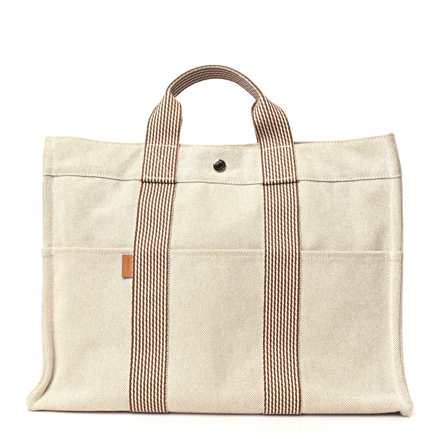 Hermes Canvas Fourre Tout MM Beige 1 of 10