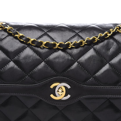 Chanel Lambskin Quilted Medium Double Flap Black 10 of 10