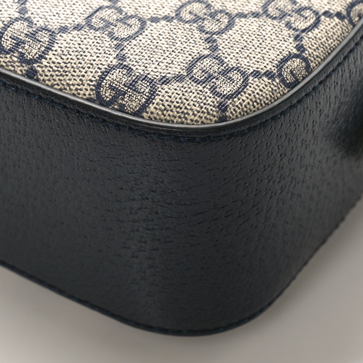 Gucci GG Supreme Monogram Textured Dollar Calfskin Web Small Ophidia Camera Bag Beige Blue 8 of 8