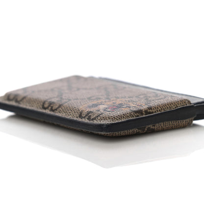 Gucci GG Supreme Monogram Tiger Print Card Holder Black 9 of 18