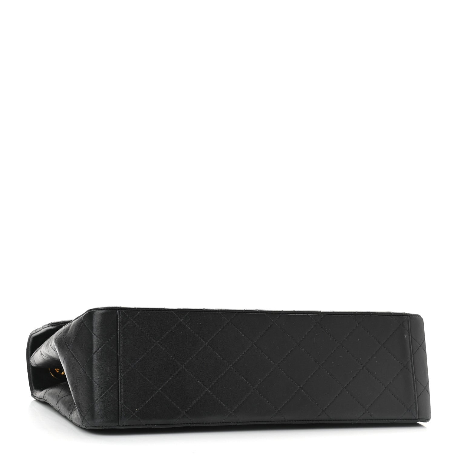 Chanel Lambskin Quilted XL Jumbo Single Flap Black 3 of 12