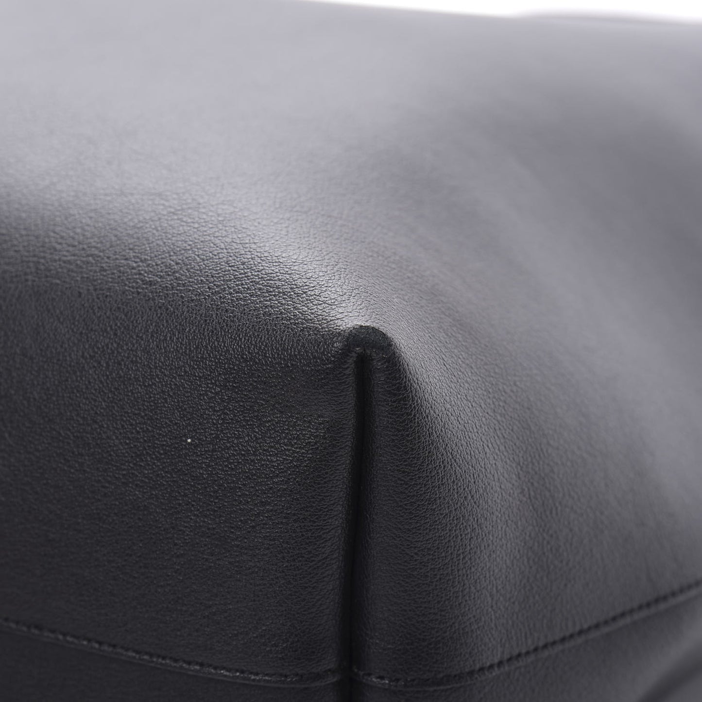 Calfskin Large Shopping Tote Black