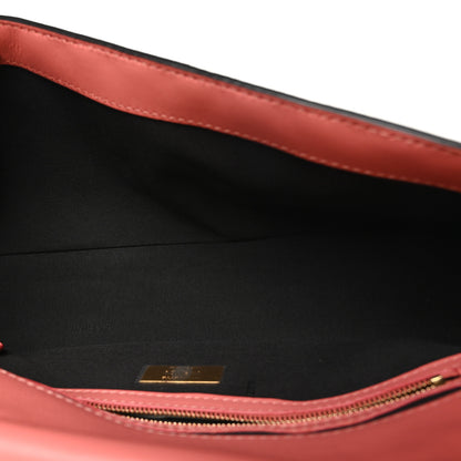 Fendi Nappa FF 1974 Embossed Baguette Rosa Pesca 5 of 10
