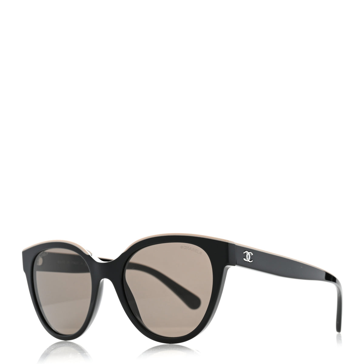 Acetate CC Butterfly Sunglasses 5414 Black Beige