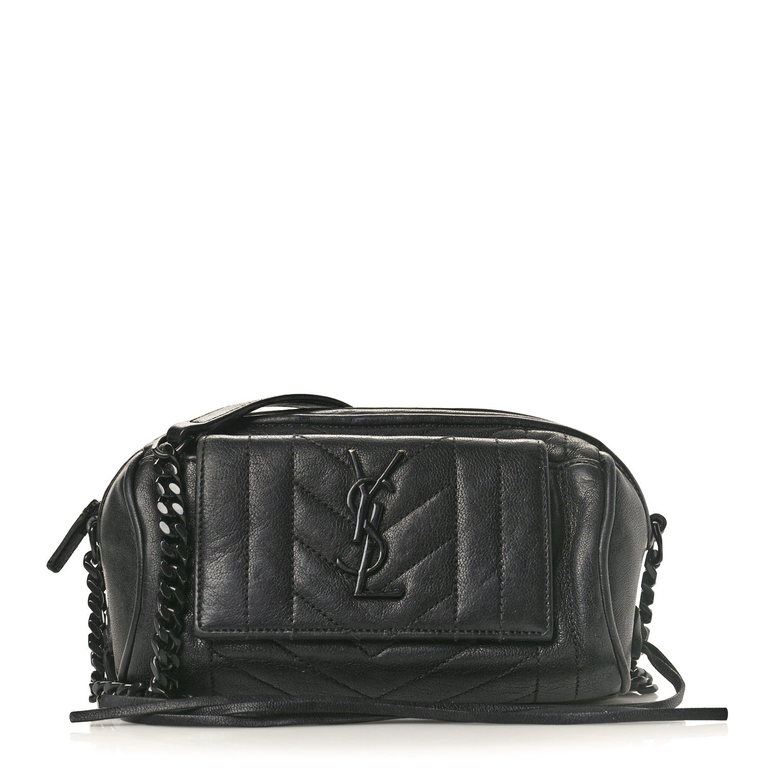 Saint Laurent Sheepskin Matelasse Monogram Monochrome East West Rider Bag Black 1 of 10