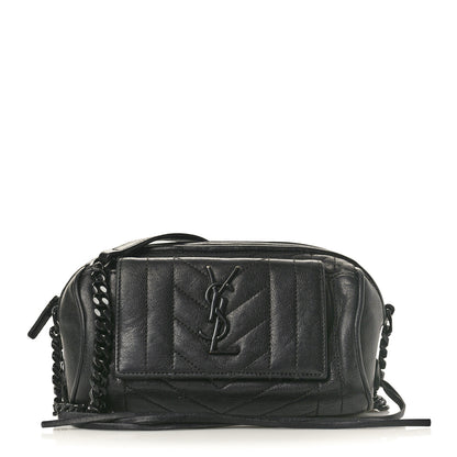 Saint Laurent Sheepskin Matelasse Monogram Monochrome East West Rider Bag Black 1 of 10