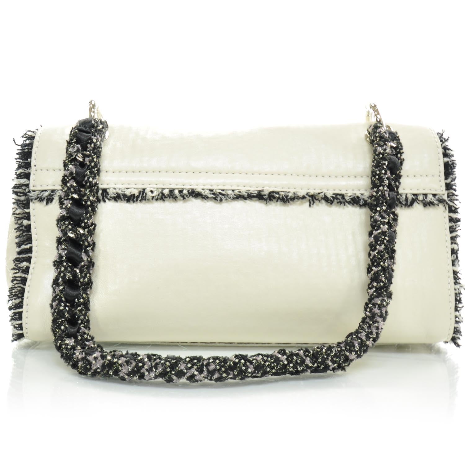 Chanel Lambskin Tweedy Flap Bag 4 of 8