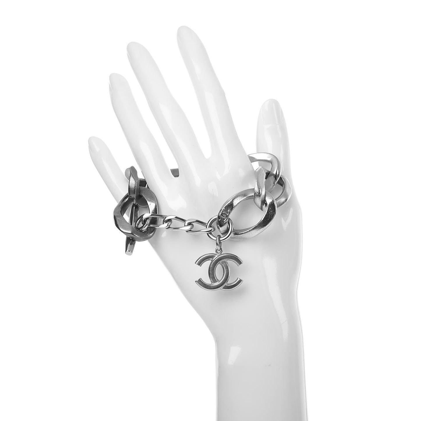 Chain Link CC Bracelet Silver