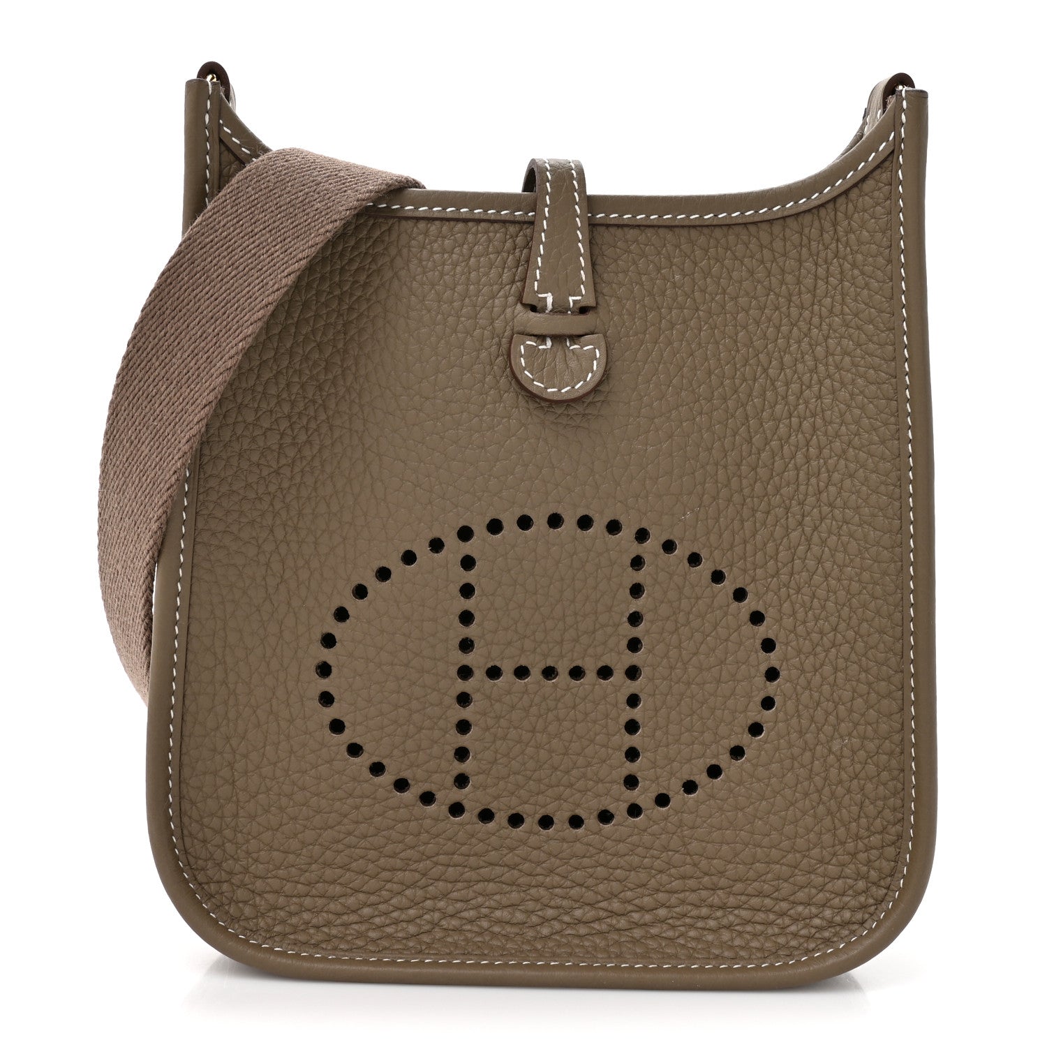 Hermes Taurillon Clemence Evelyne TPM Etoupe 1 of 11