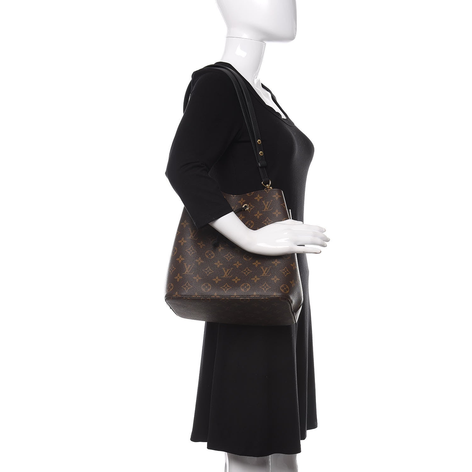 Louis Vuitton Monogram Neonoe MM Black 2 of 9