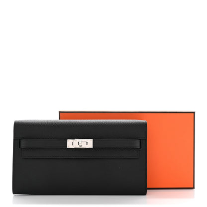 Hermes Epsom Kelly Wallet To Go Black 7 of 7