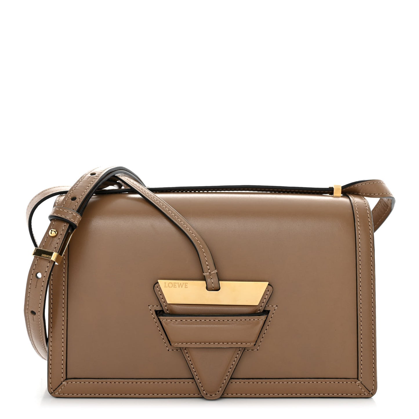 Calfskin Medium Barcelona Shoulder Bag Mink