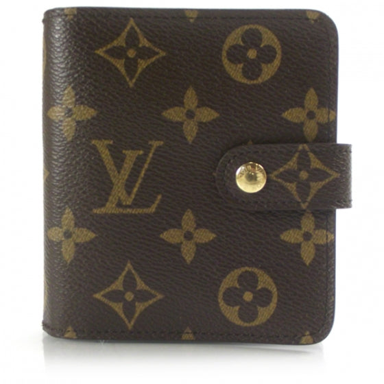 Louis Vuitton Monogram Compact Zippe Zipped Wallet 1 of 7