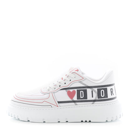 Christian Dior Nylon Mesh Dior Addict D Chess Dioramour Low Top Sneakers 40 White Multicolor 1 of 8