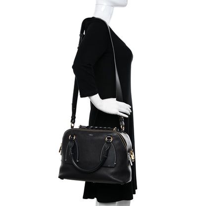 Chloe Calfskin Medium Daria Full Blue 2 of 11