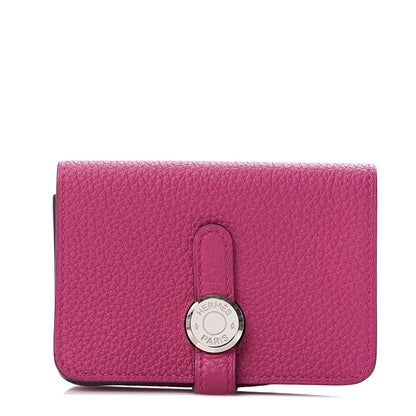 Hermes Togo Dogon Card Case Rose Pourpre 1 of 9